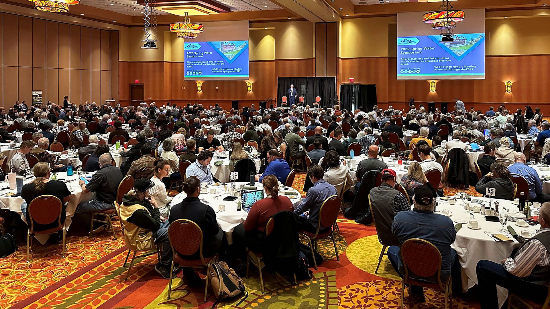 A room full of guests at the Spring Water Symposium in 2025.
