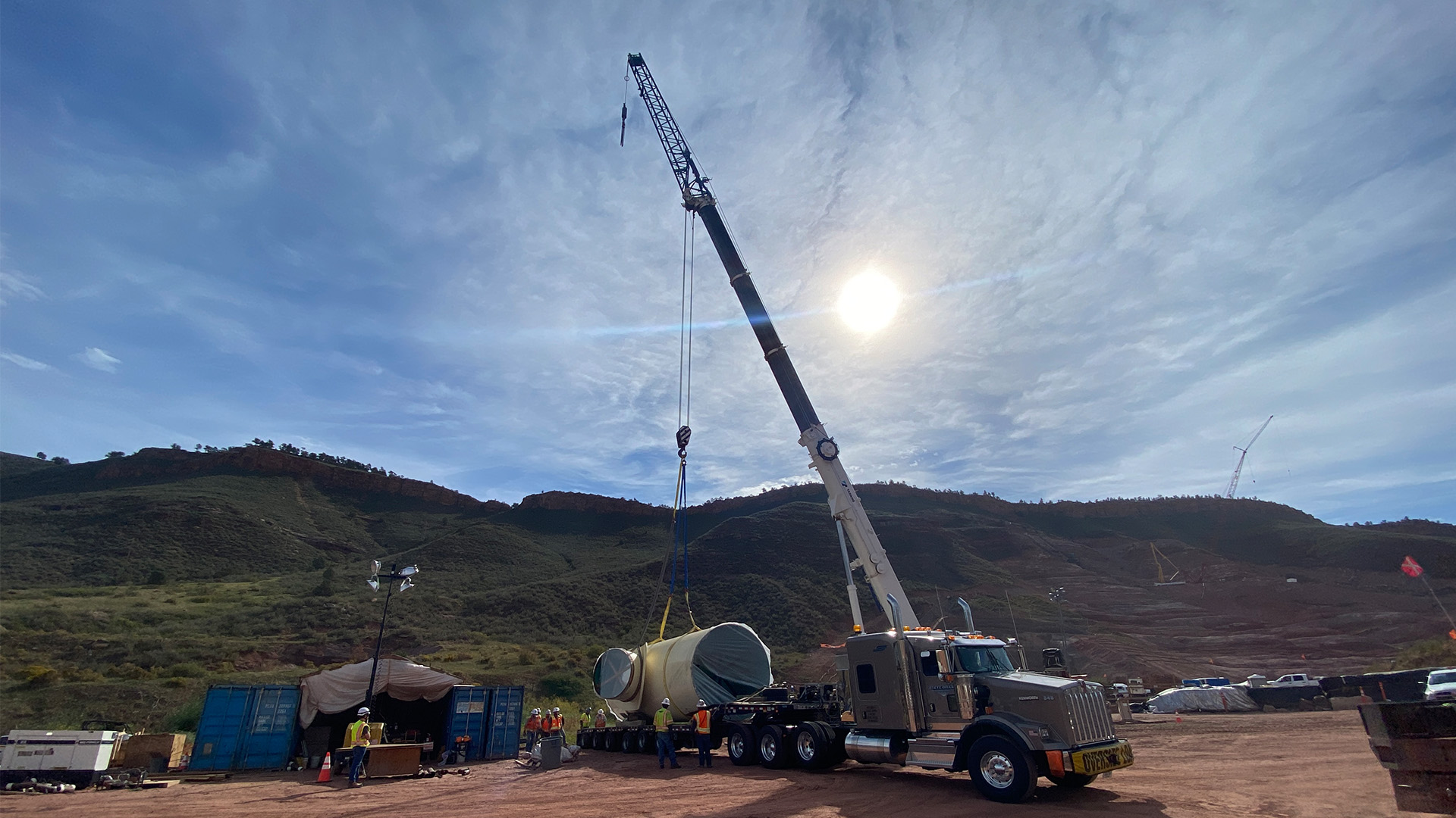 Step 4 - Loading wye on semi for delivery up to Bald Mountain.