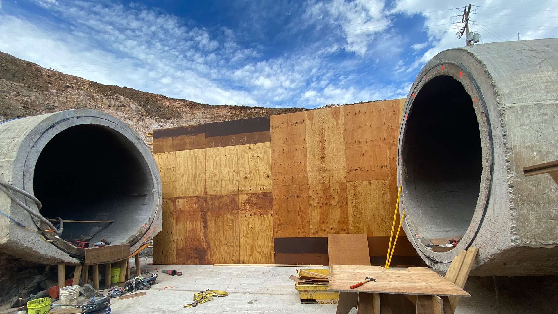 Step 3 - Tunnel prepped for wye delivery. 