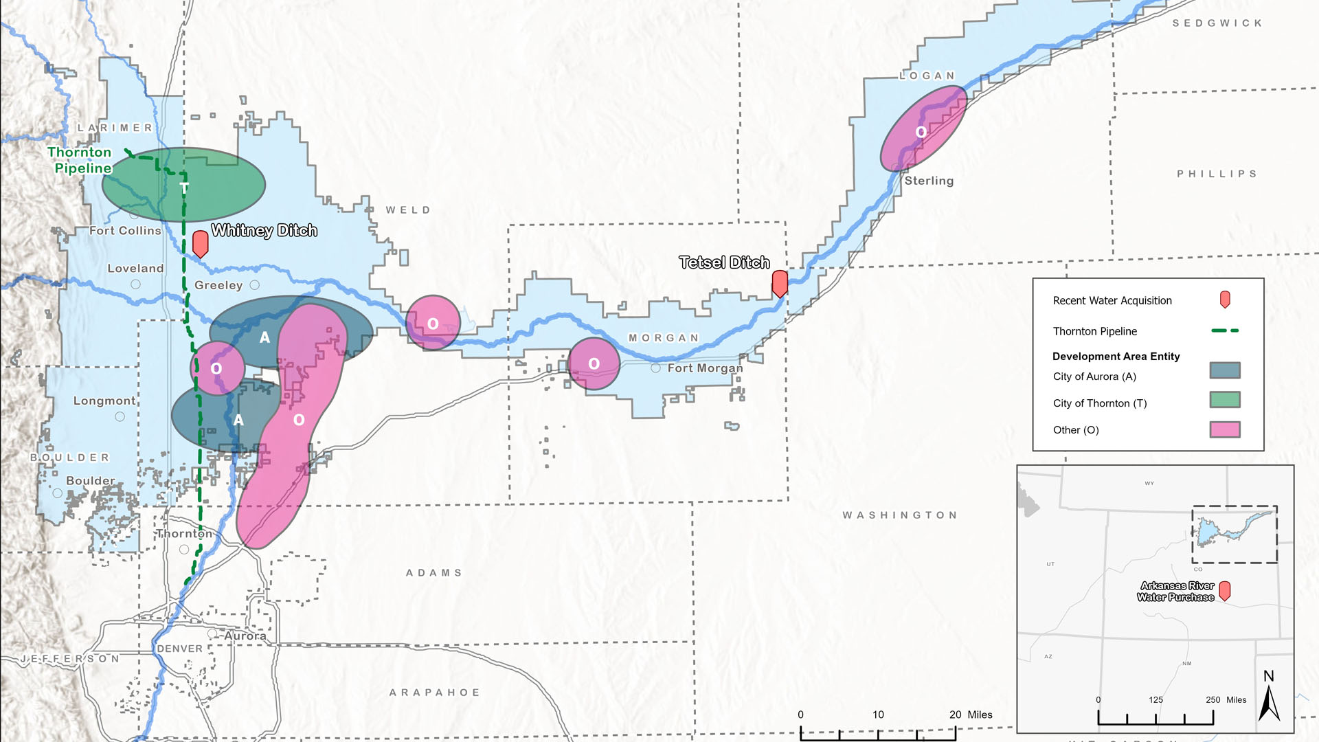 South Platte River Basin areas at risk