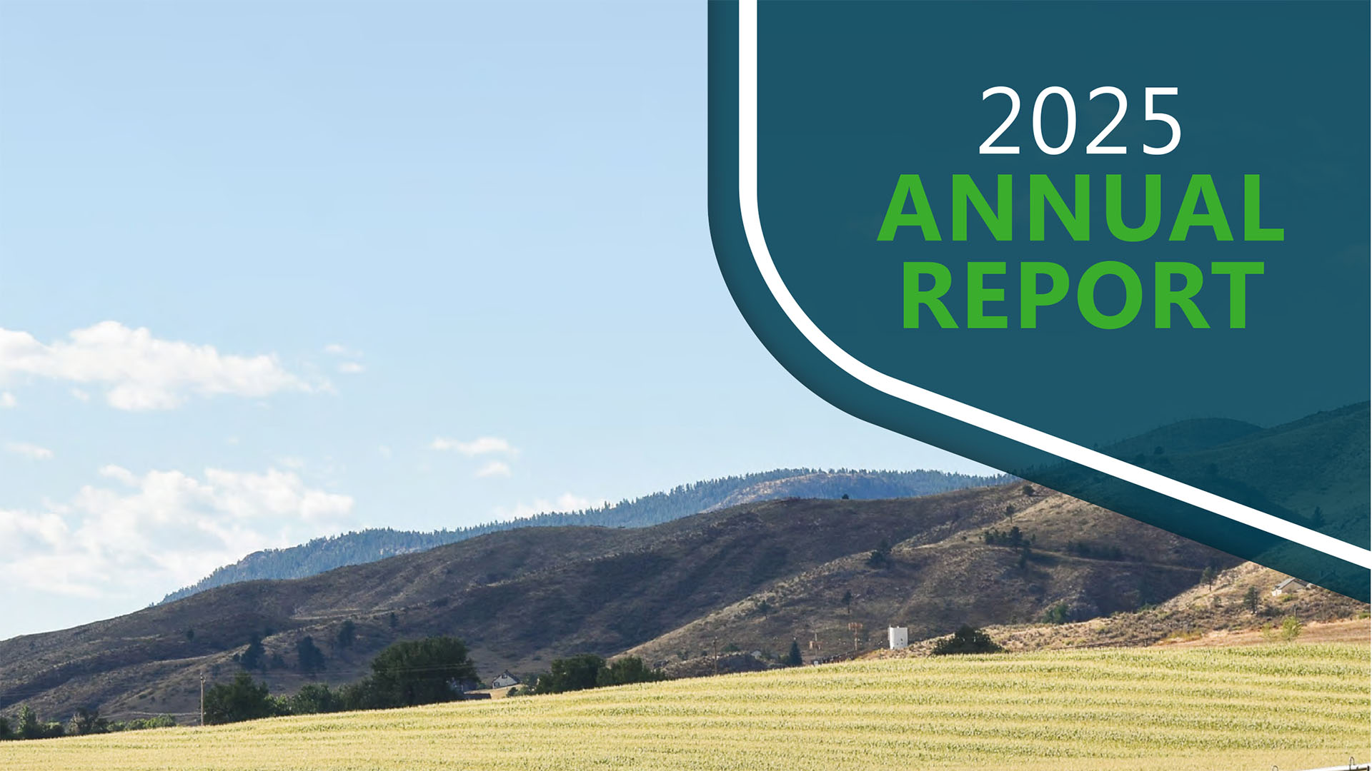 Cover snapshot of the 2025 Northern Water annual report.