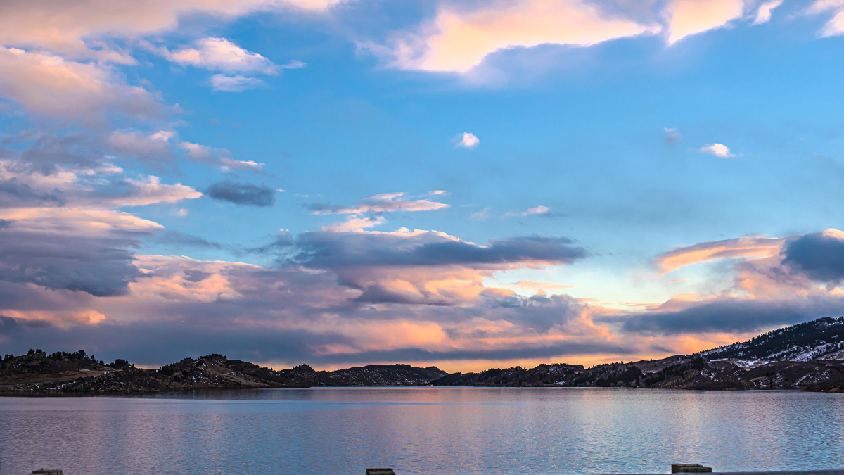 Horsetooth Reservoir at Sunset