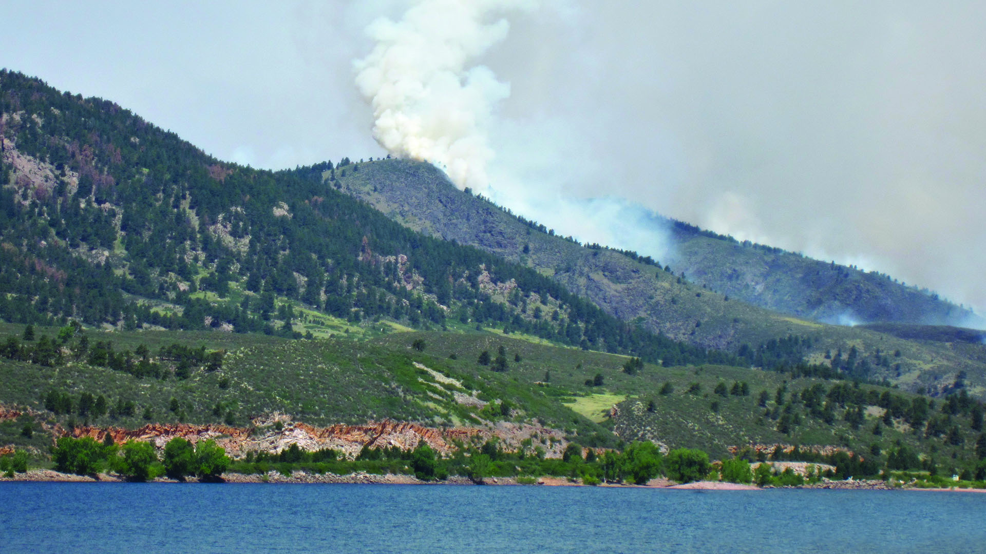 Smoke from the High Park Fire.