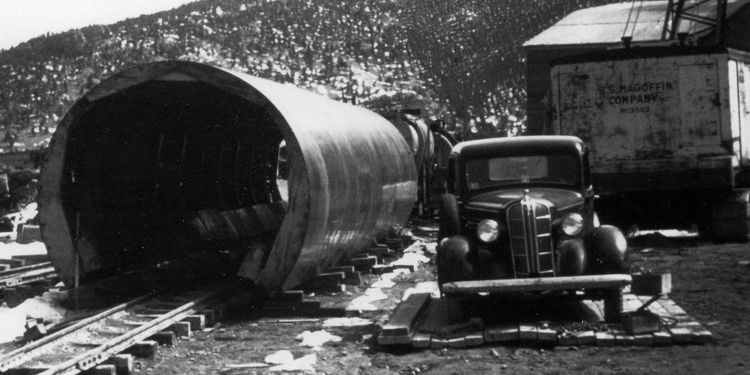 Adams Tunnel construction.