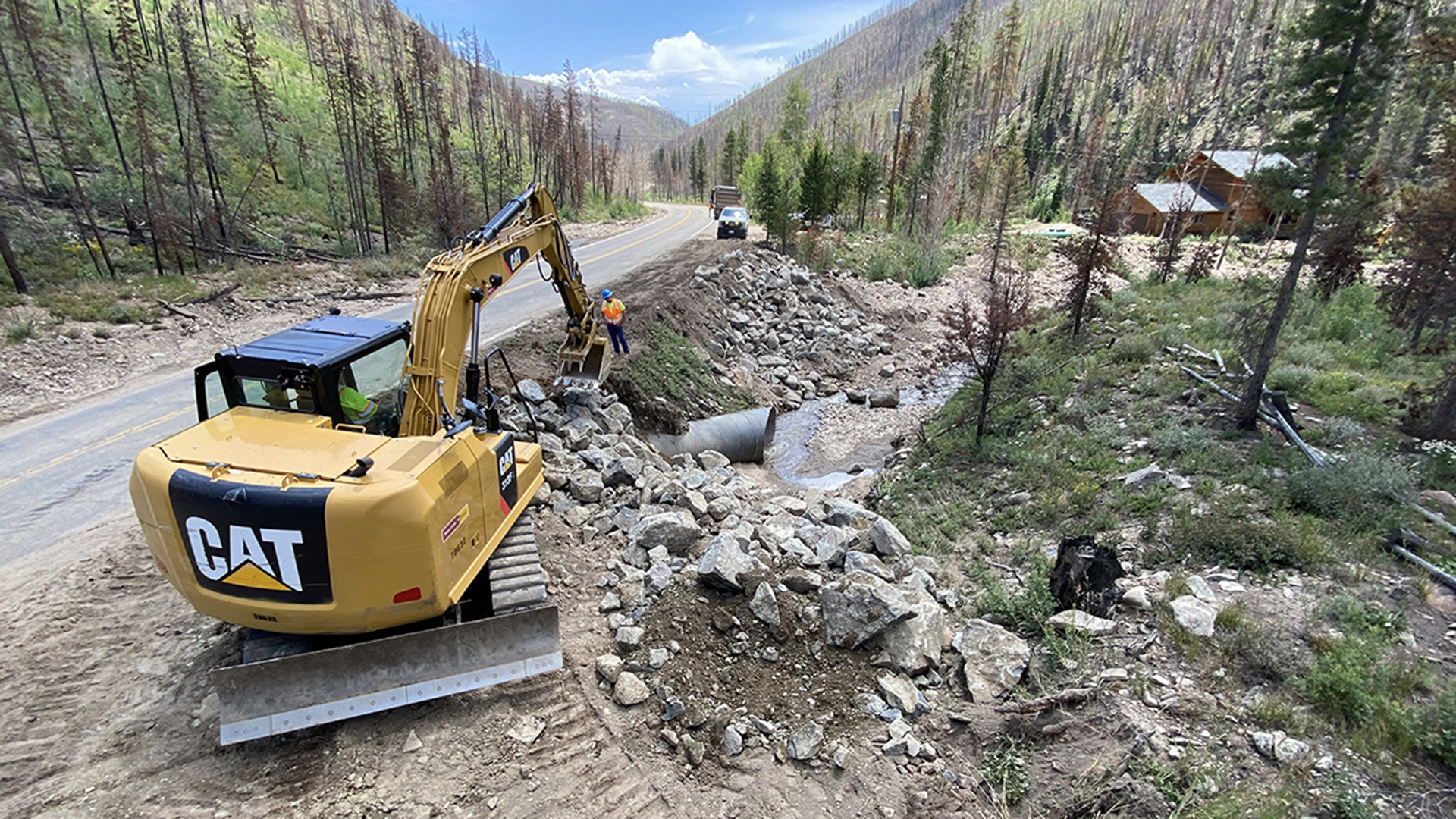 Highway 125 cleanup. 