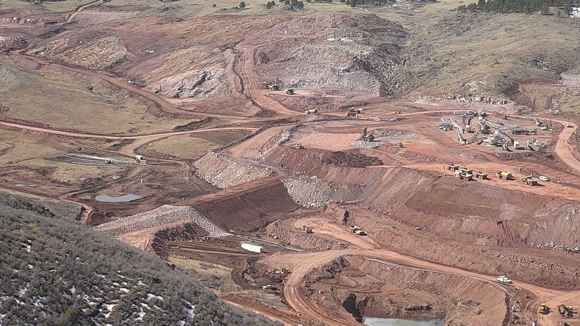 Chimney Hollow - Cofferdam and Rock Quarry - March 14, 2022