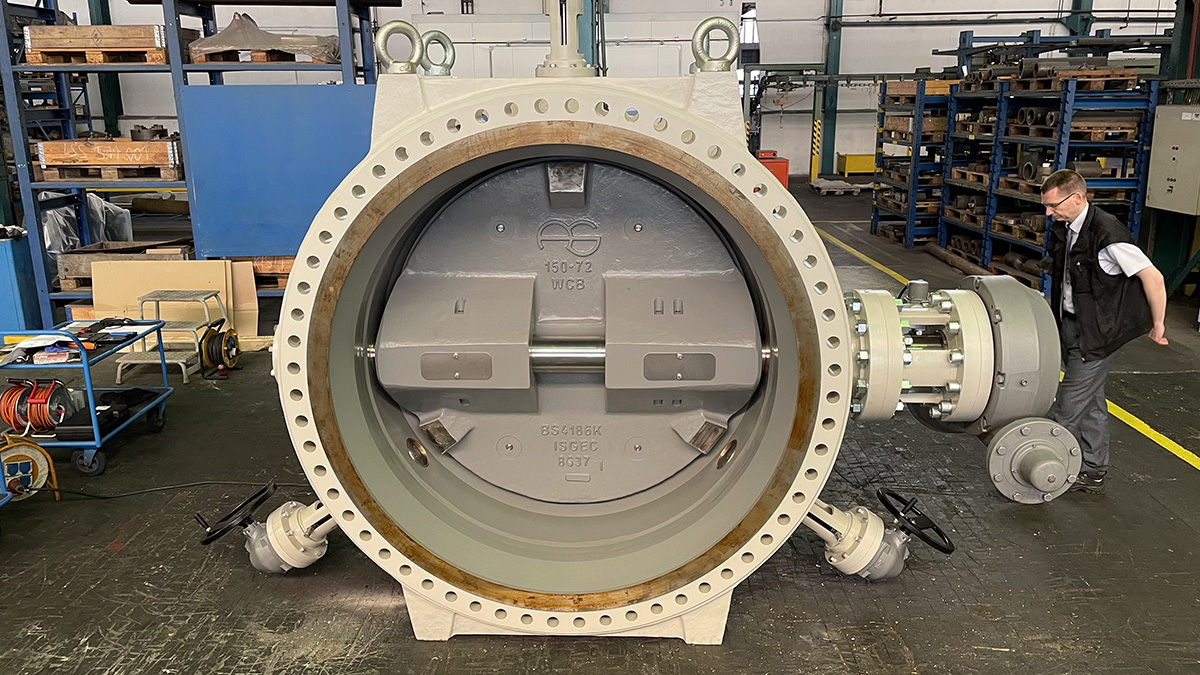 72-inch butterfly valve.