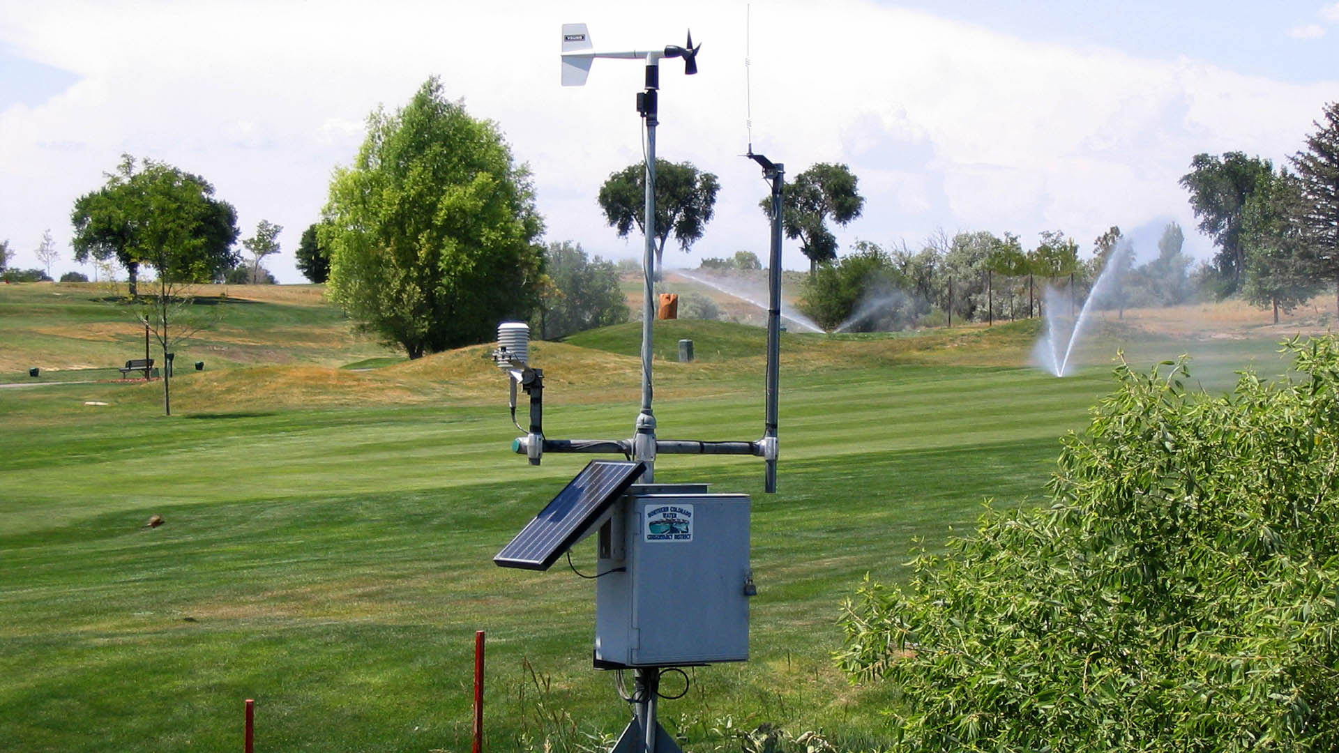 One of the multiple Northern Water weather stations.
