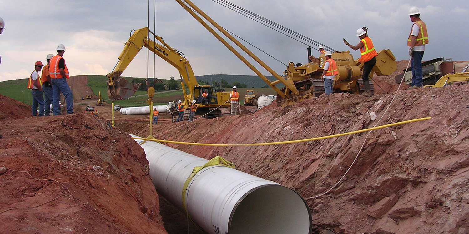 Pleasant Valley Pipeline construction