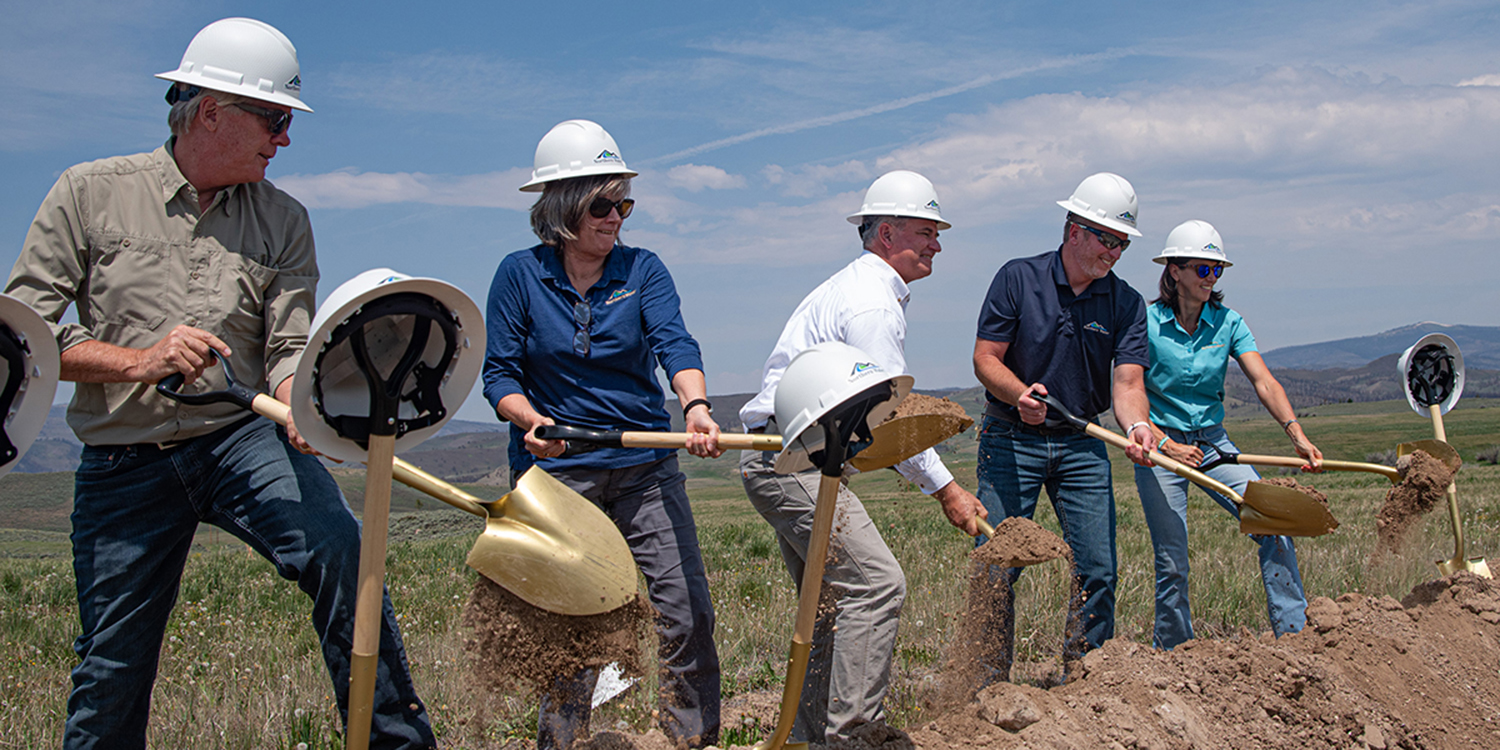 Northern Water management team turns dirt at Willow Creek Campus groundbreaking event