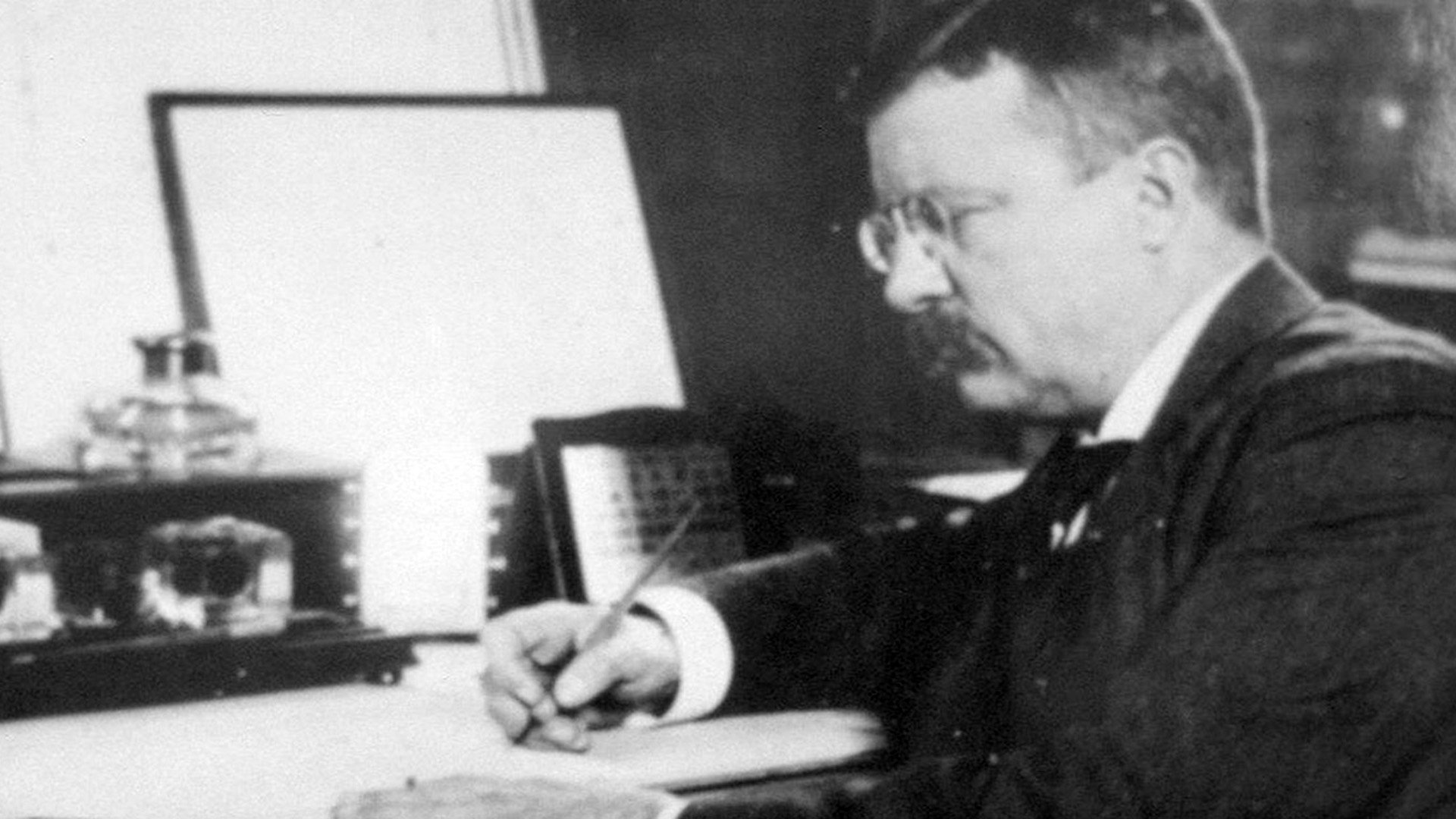 Theodore Roosevelt signing the Reclamation act in 1902.