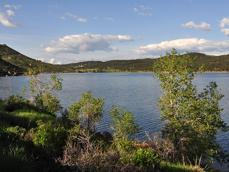 Sunny day at Carter Lake.