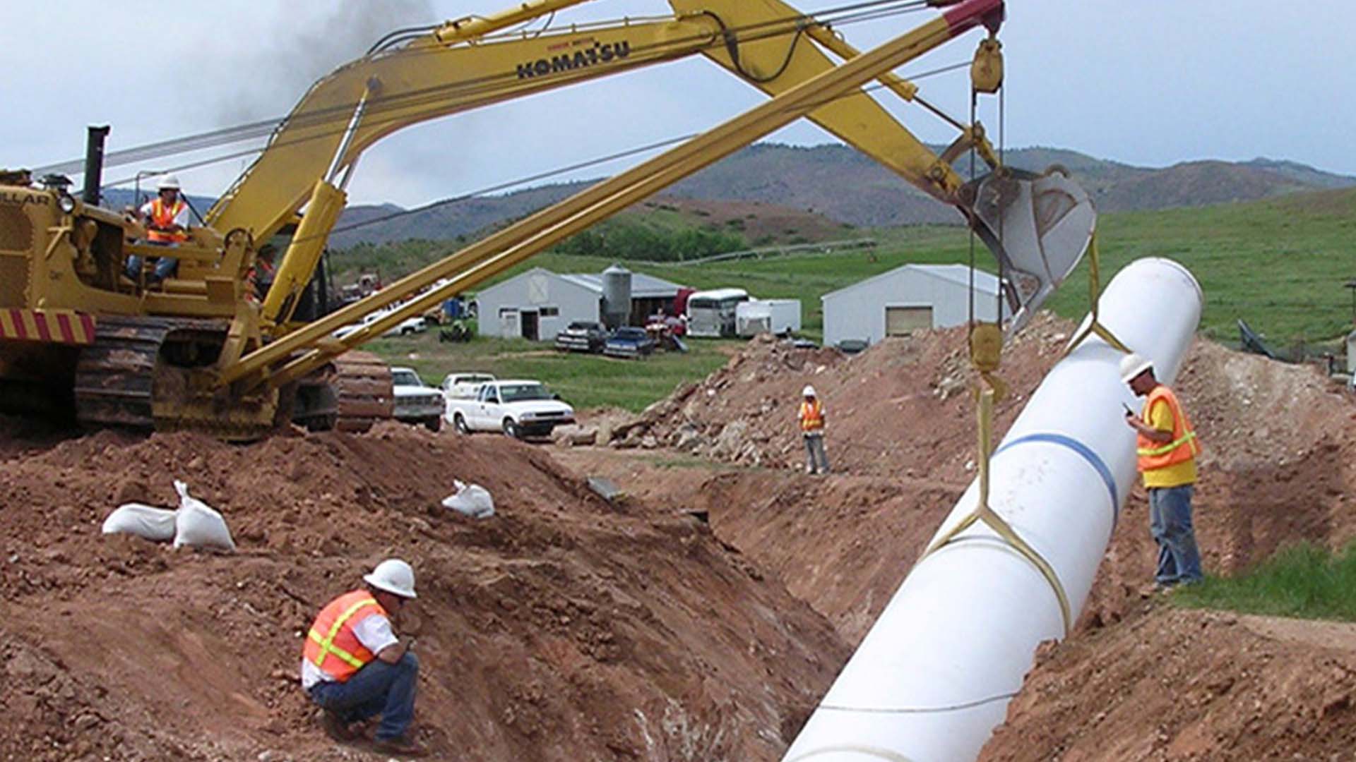 Pleasant Valley Pipeline construction