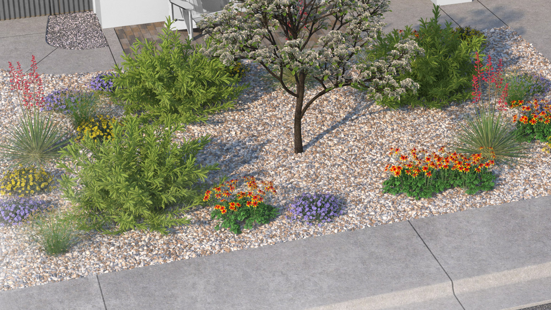 Water-wise Adapative 3D rendering