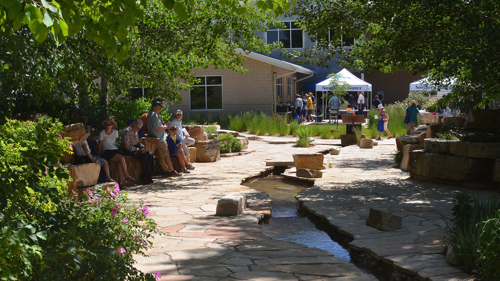 Guests attending the Conservation Gardens Fair