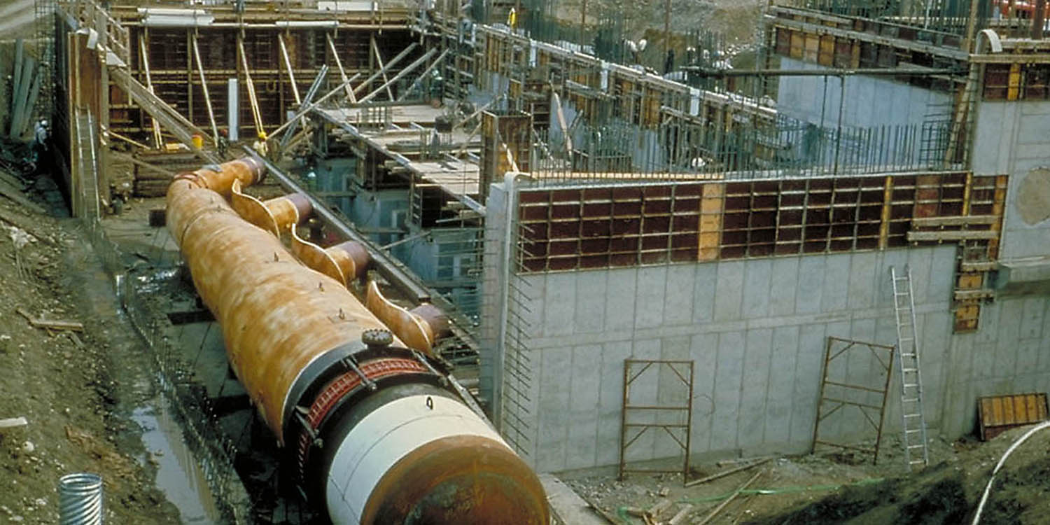 Construction of Windy Gap Reservoir