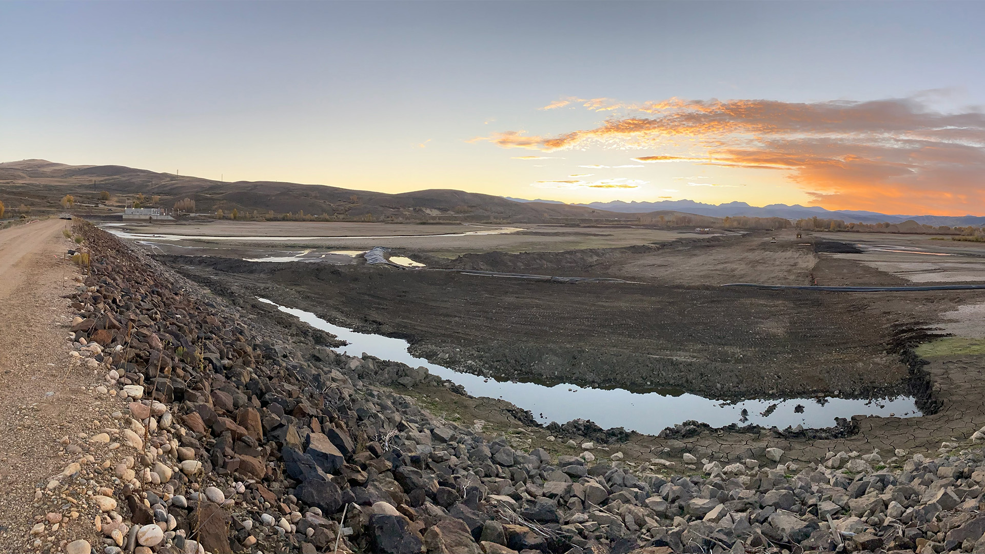 Colorado River Connectivity Channel construction October 2022.