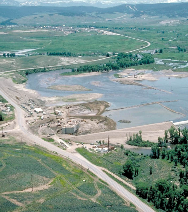 Construction of Windy Gap Reservoir
