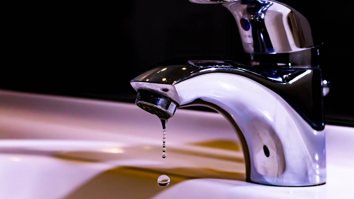 Watersense faucet in bathroom