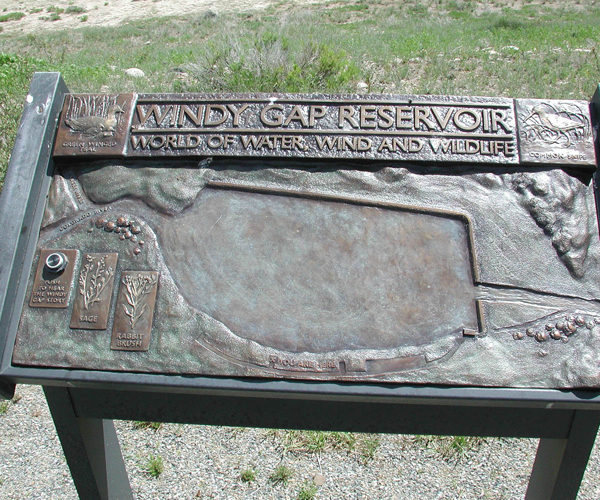 Plaques at Windy Gap Watchable Wildlife