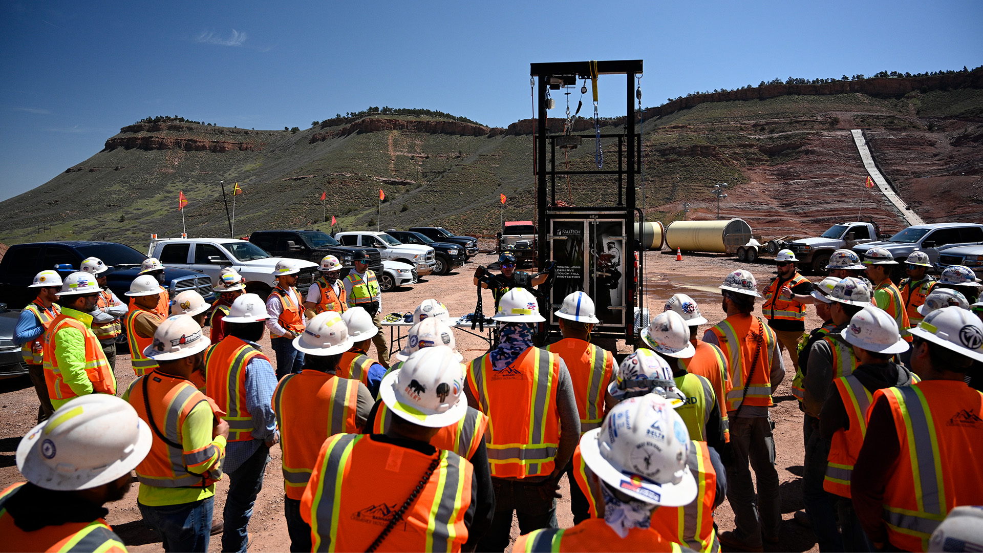 Safety demonstration of fall protection