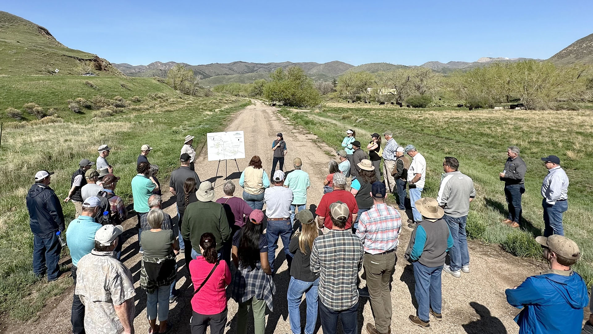 People on a tour with Northern Water. 
