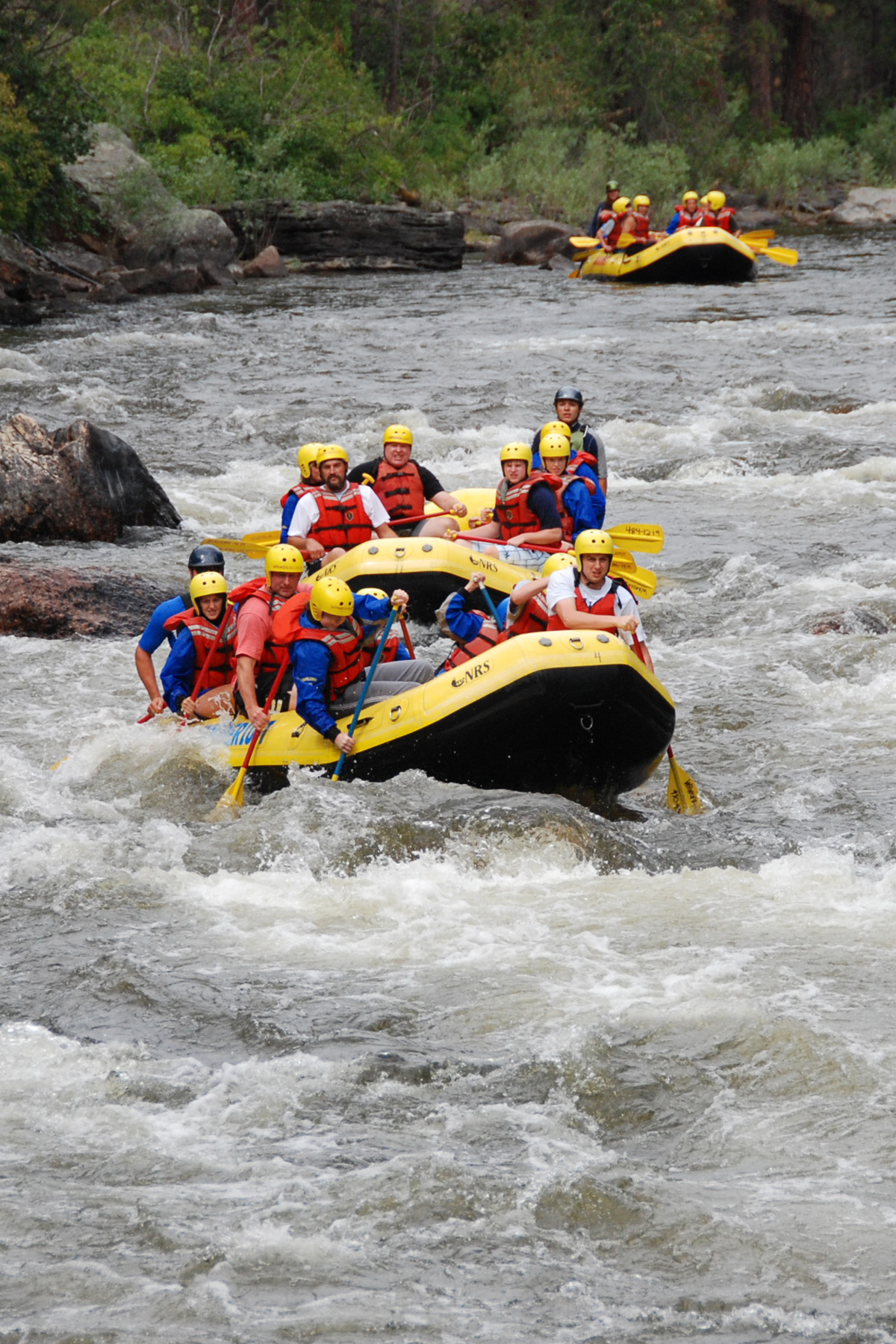 White water rafting on the Poudre River