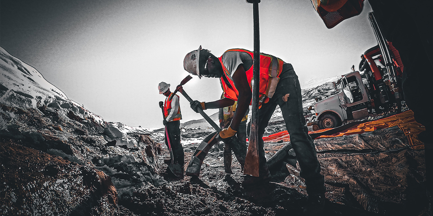 Three employees working at Chimney Hollow.