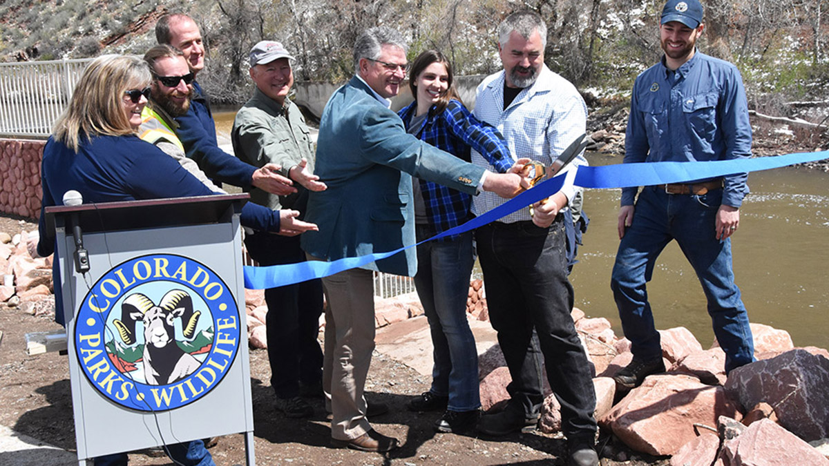 Ribbon cutting at Watson Lake Fish Bypass