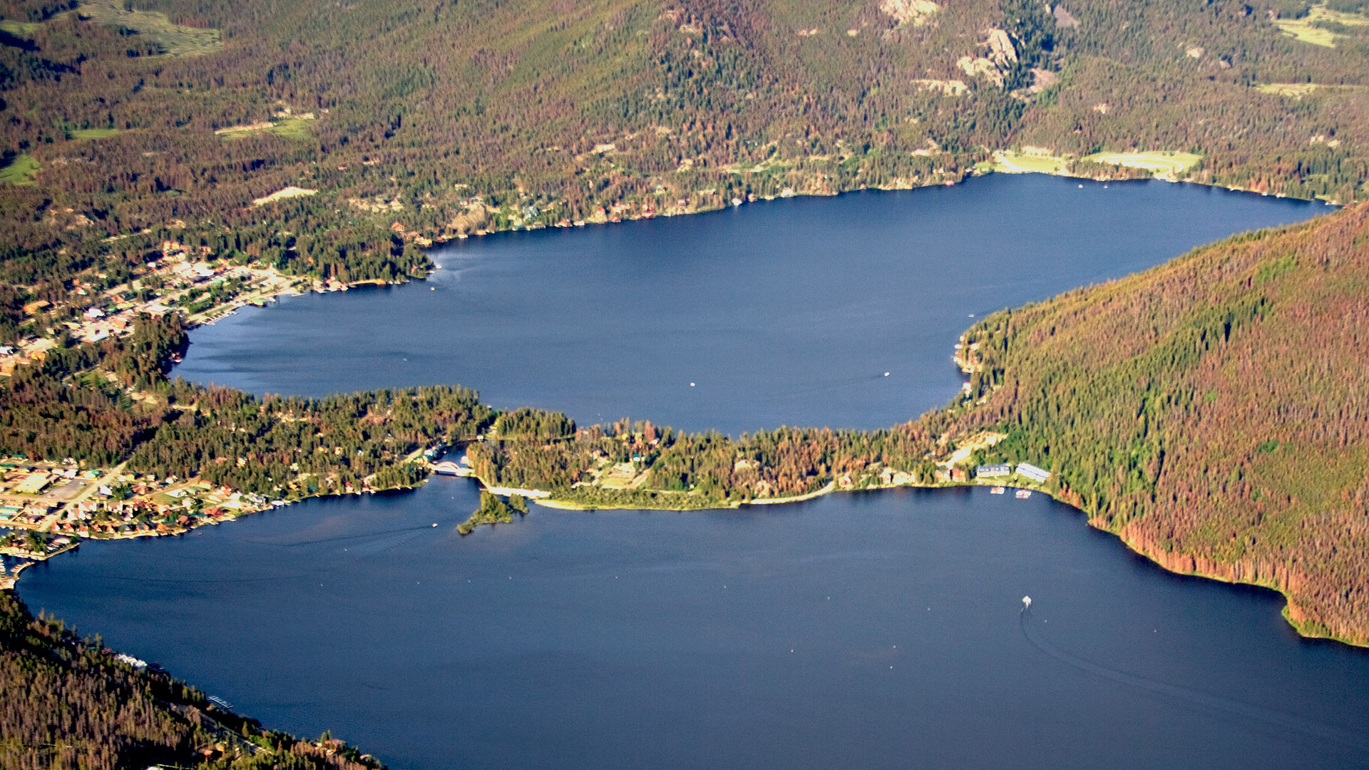 Aerial view of Grand Lake