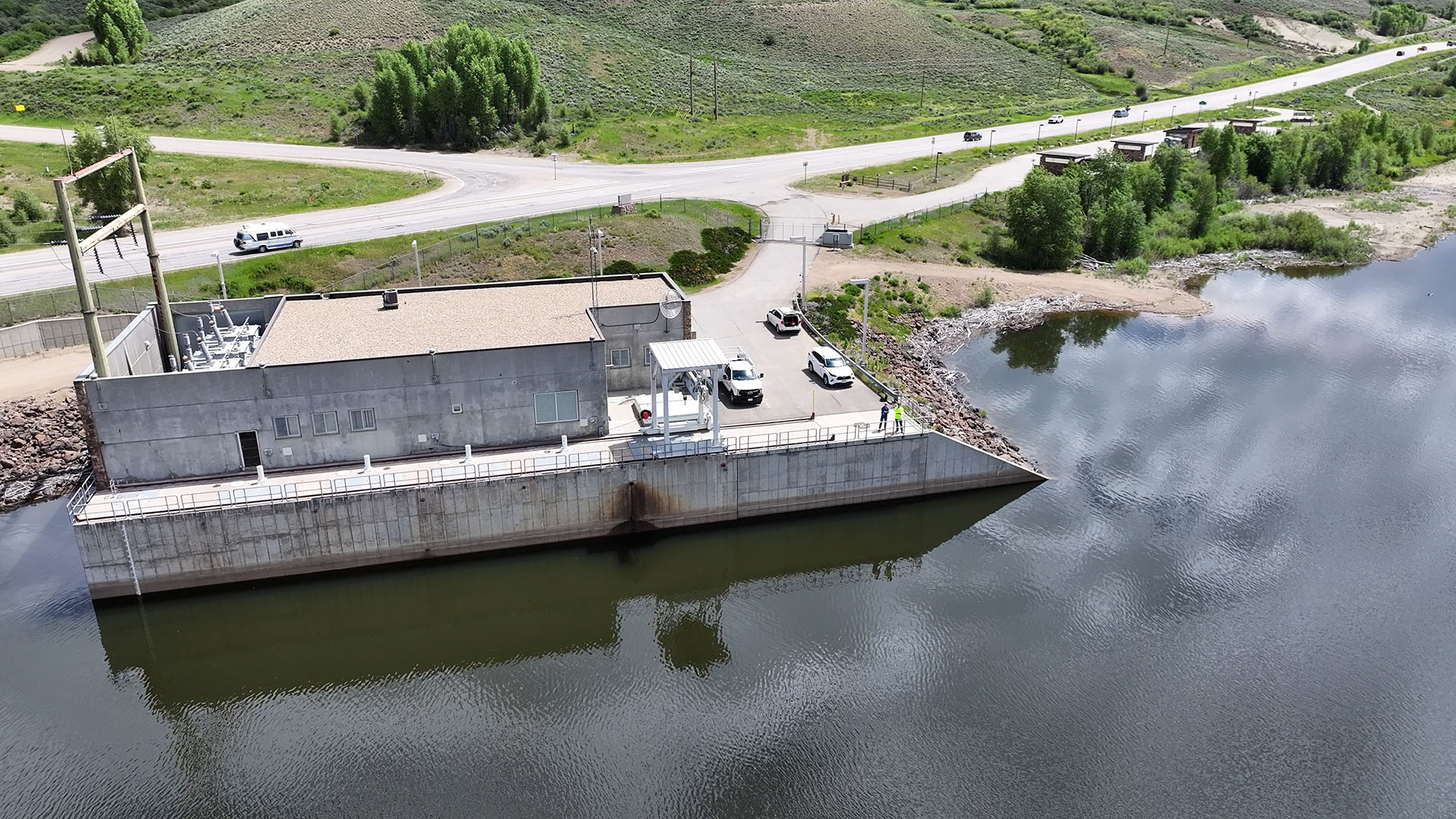Aerial of Windy Gap Pump Plant