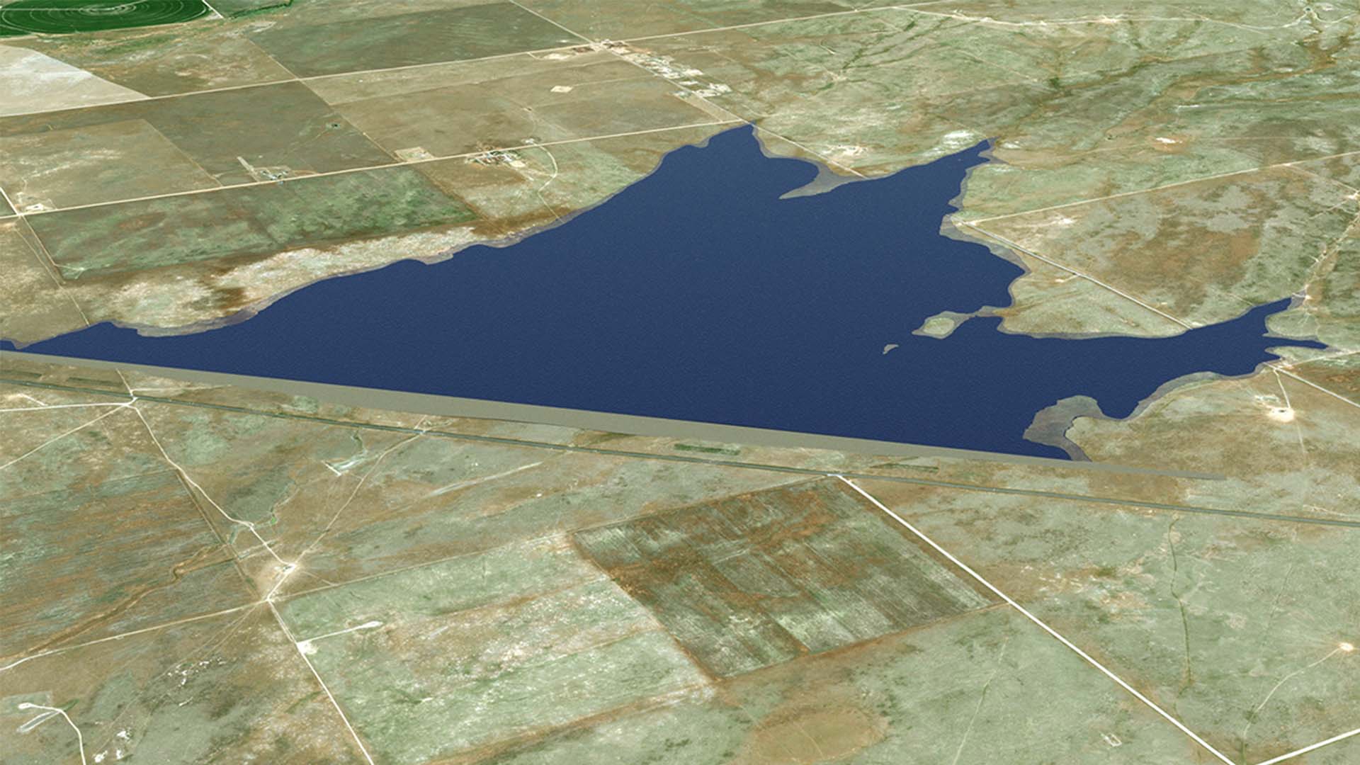 Rendering of Galeton Reservoir