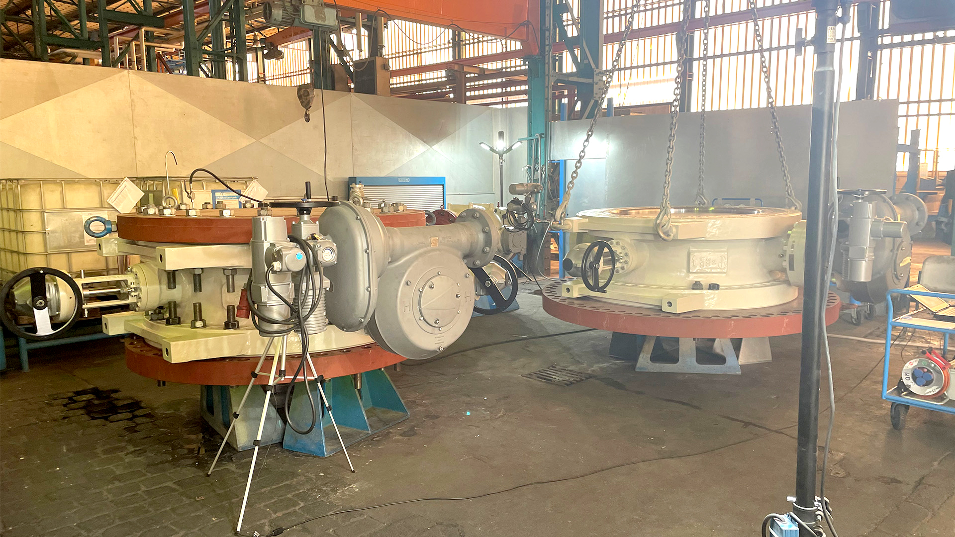 Testing of butterfly valves in Germany
