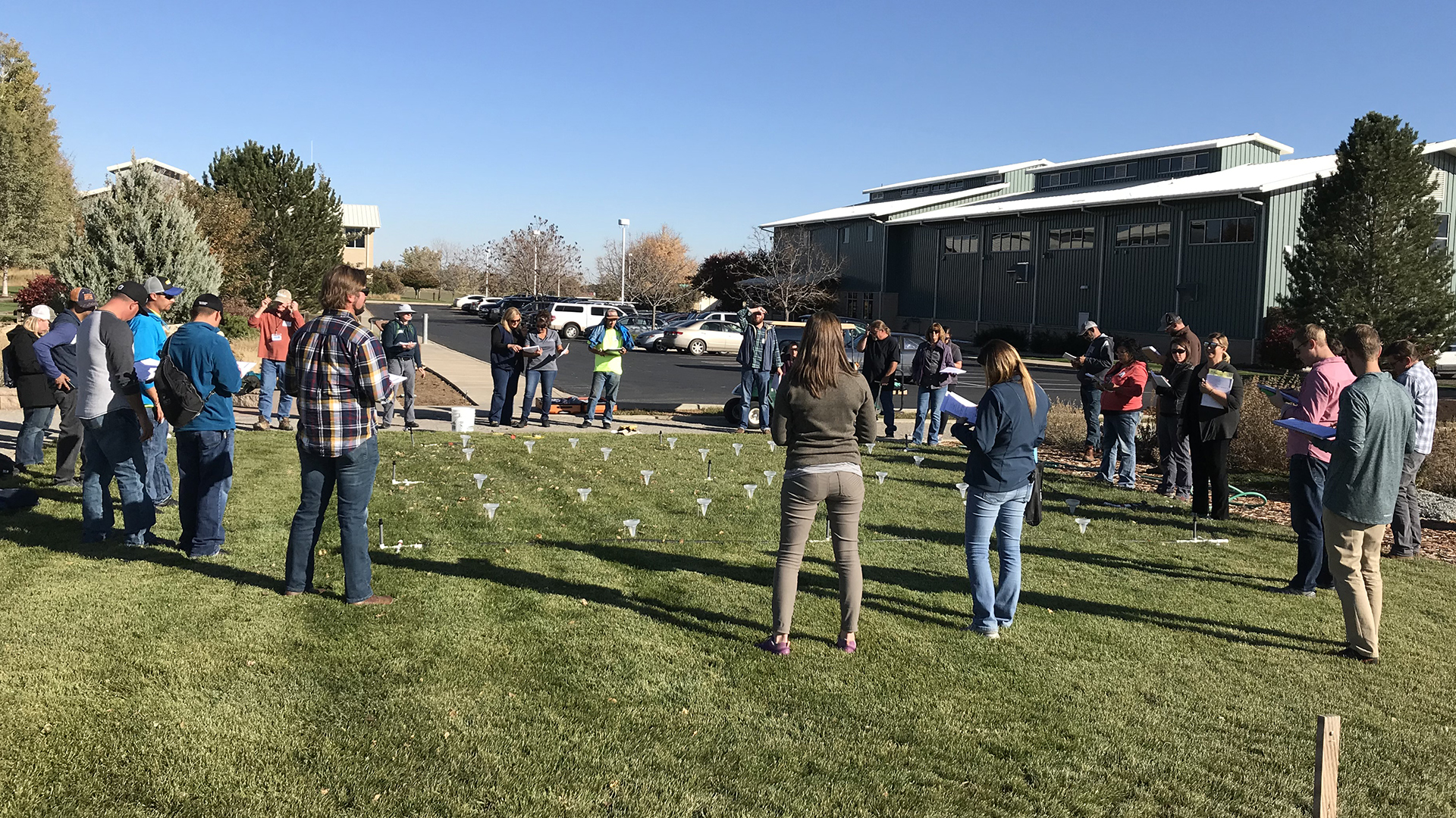 Attendees at a Northern Water Gardens class. 