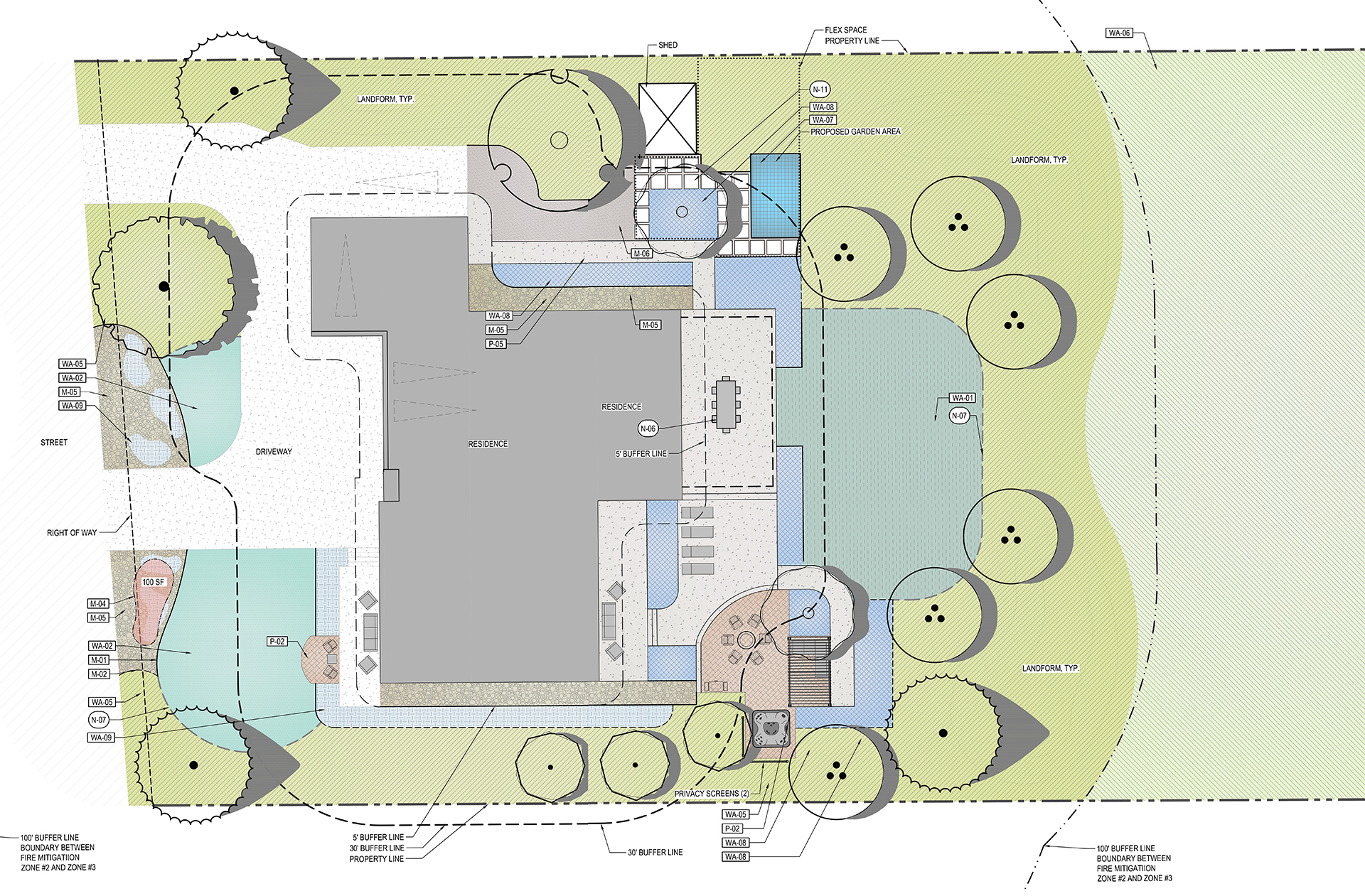 Large Lot landscape design