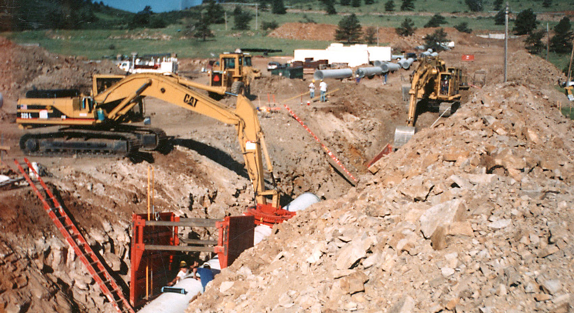 Southern Water Supply Project construction.