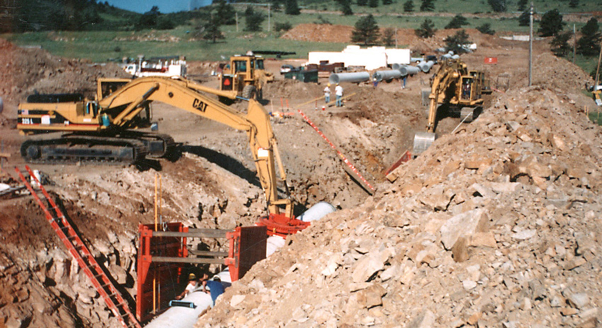 Southern Water Supply Project construction. 